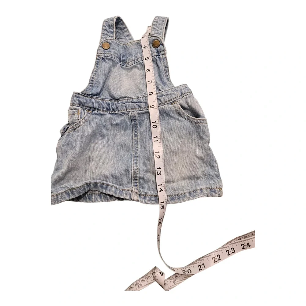 Old Navy Child Size 6-12M Blue Denim Overall Dress